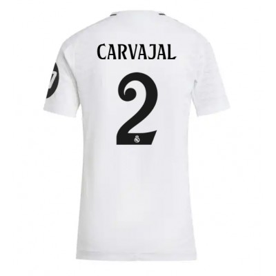 Fotbalové Dres Real Madrid Daniel Carvajal #2 Dámské Domácí 2024-25 Krátký Rukáv Fotbalové Dres Real Madrid Daniel Carvajal #2 Dámské Domácí 2024-25 Krátký Rukáv